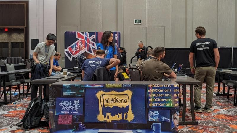 mhackeroni at Hack-A-Sat arena